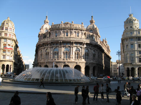 Ferrari Fountain in Genoa Italy