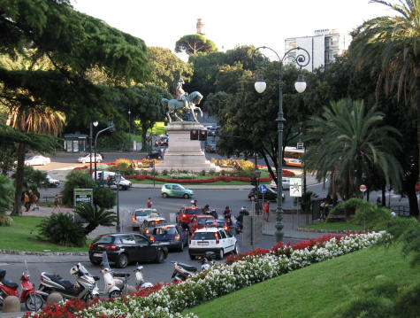 Piazza Corvetto in Genoa Italy