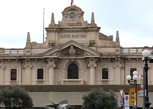 Stazione Marittima in Genoa Italy